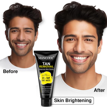 Mancode DeTan Face Wash | Deep Cleansing & Moisturizing | Improves Skin Clarity | DeTan Face Wash for Men & Women | 100ml